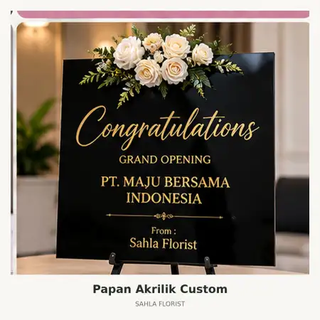 Papan Bunga Akrilik Purwakarta